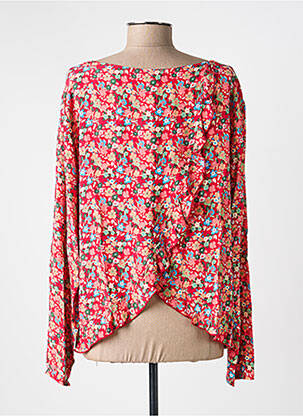 Blouse imprimé fleurs manches longues rose SURKANA femme