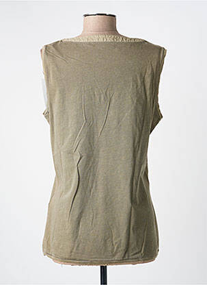 Top stretch sans manche vert CONCEPT K femme