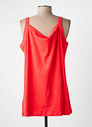 Top stretch fines bretelles rouge FELINO femme