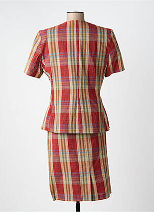 Ensemble jupe manches courtes rouge CAMÉLINE femme