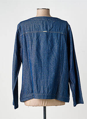 Veste casual col rond bleu AGATHE & LOUISE femme