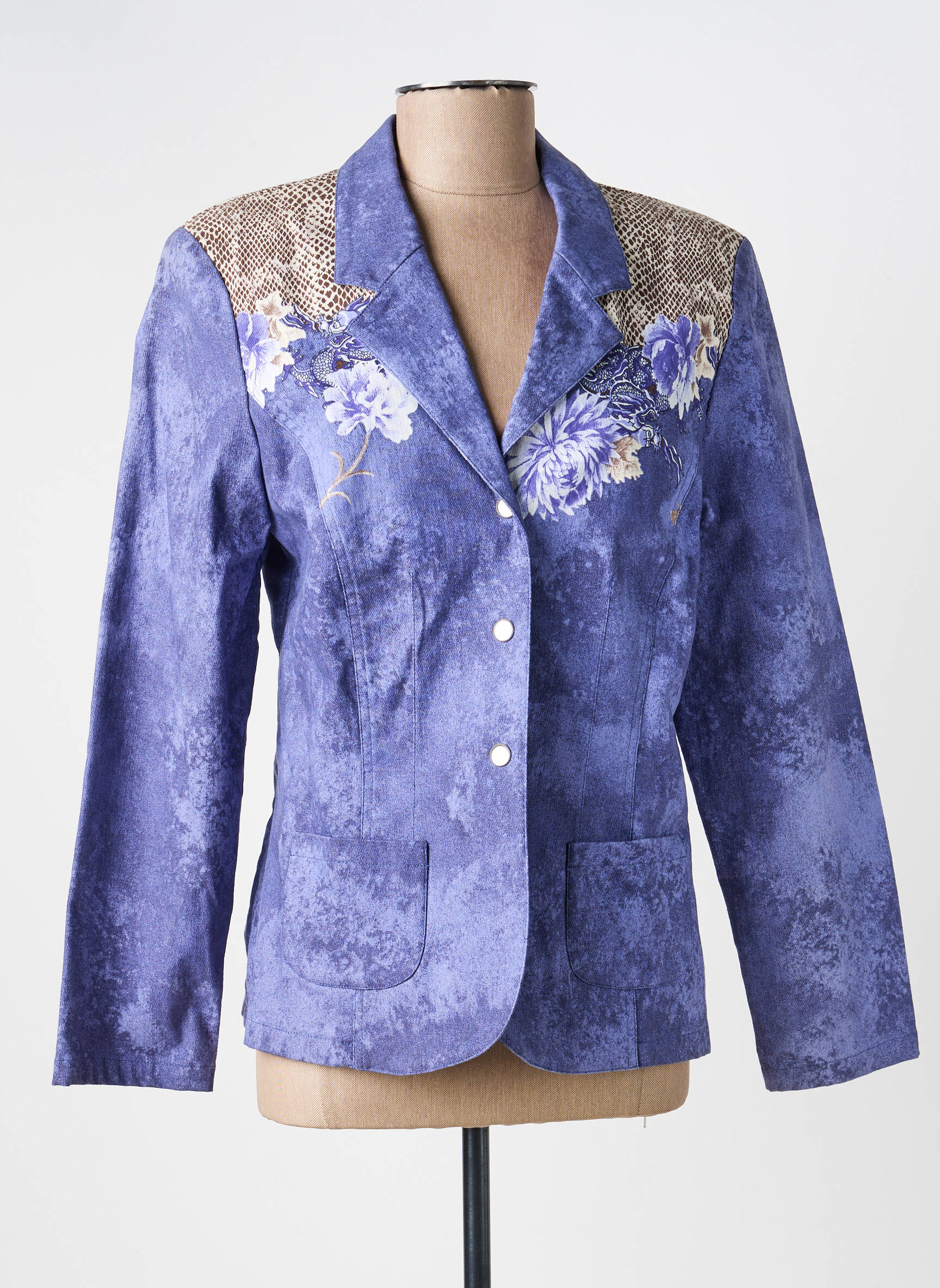 Blazer poches violet ROSA ROSAM femme