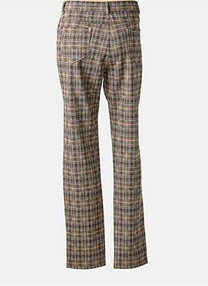 Pantalon droit stretch taille normale marron BARILOCHE femme