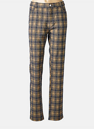 Pantalon droit stretch taille normale marron BARILOCHE femme