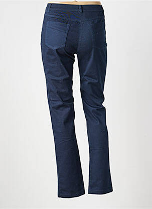 Pantalon slim tissage popeline taille normale bleu FREDA femme