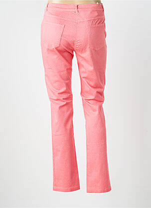 Pantalon droit stretch taille normale rose FREDA femme