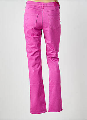 Pantalon droit stretch taille normale rose KANOPE femme