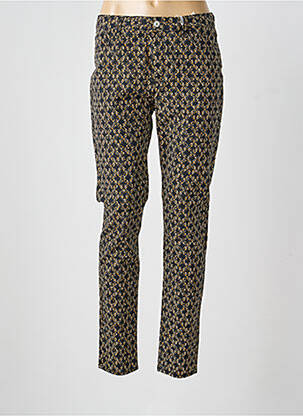 Pantalon slim tissage popeline taille normale noir KANOPE femme