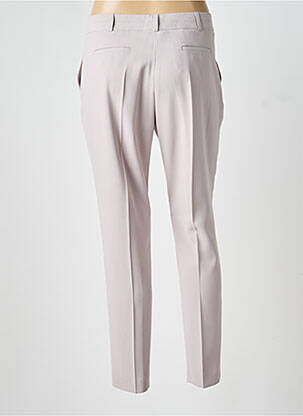 Pantalon droit tissage crêpe taille normale beige ANTONELLE femme