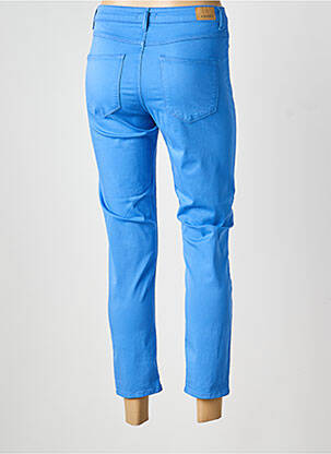 Pantalon 7/8 stretch taille normale bleu KANOPE femme