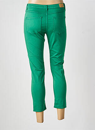 Pantalon 7/8 stretch taille normale vert KANOPE femme