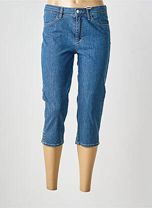 Pantacourt stretch taille normale bleu KANOPE femme