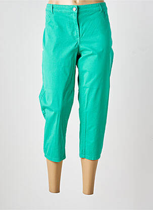 Pantacourt stretch taille normale vert AGATHE & LOUISE femme