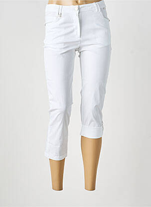 Pantacourt stretch taille normale blanc AGATHE & LOUISE femme