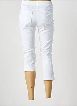 Pantacourt stretch taille normale blanc AGATHE & LOUISE femme