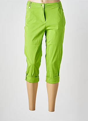 Pantacourt stretch taille normale vert AGATHE & LOUISE femme