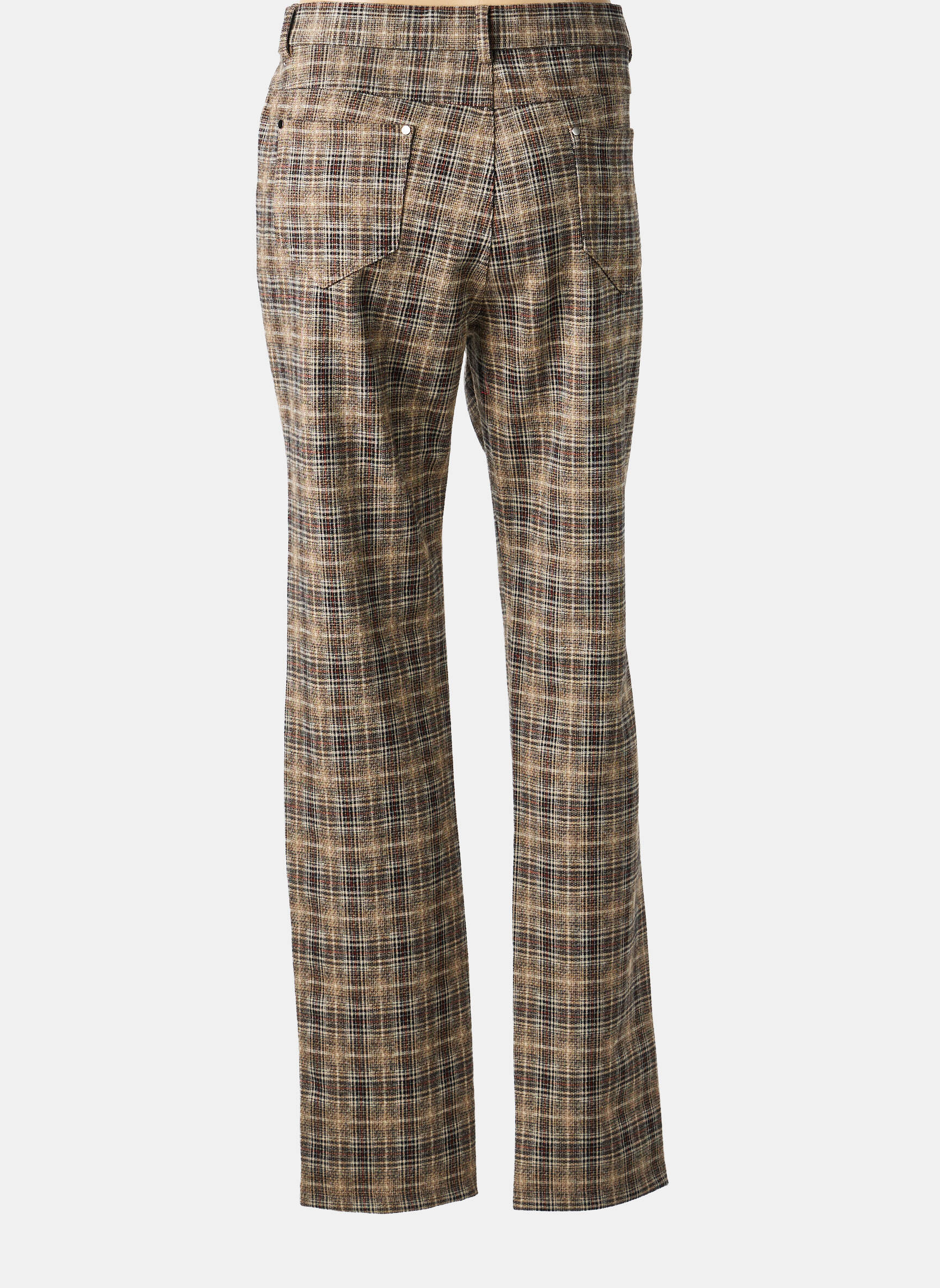 Pantalon droit stretch taille normale marron BARILOCHE femme
