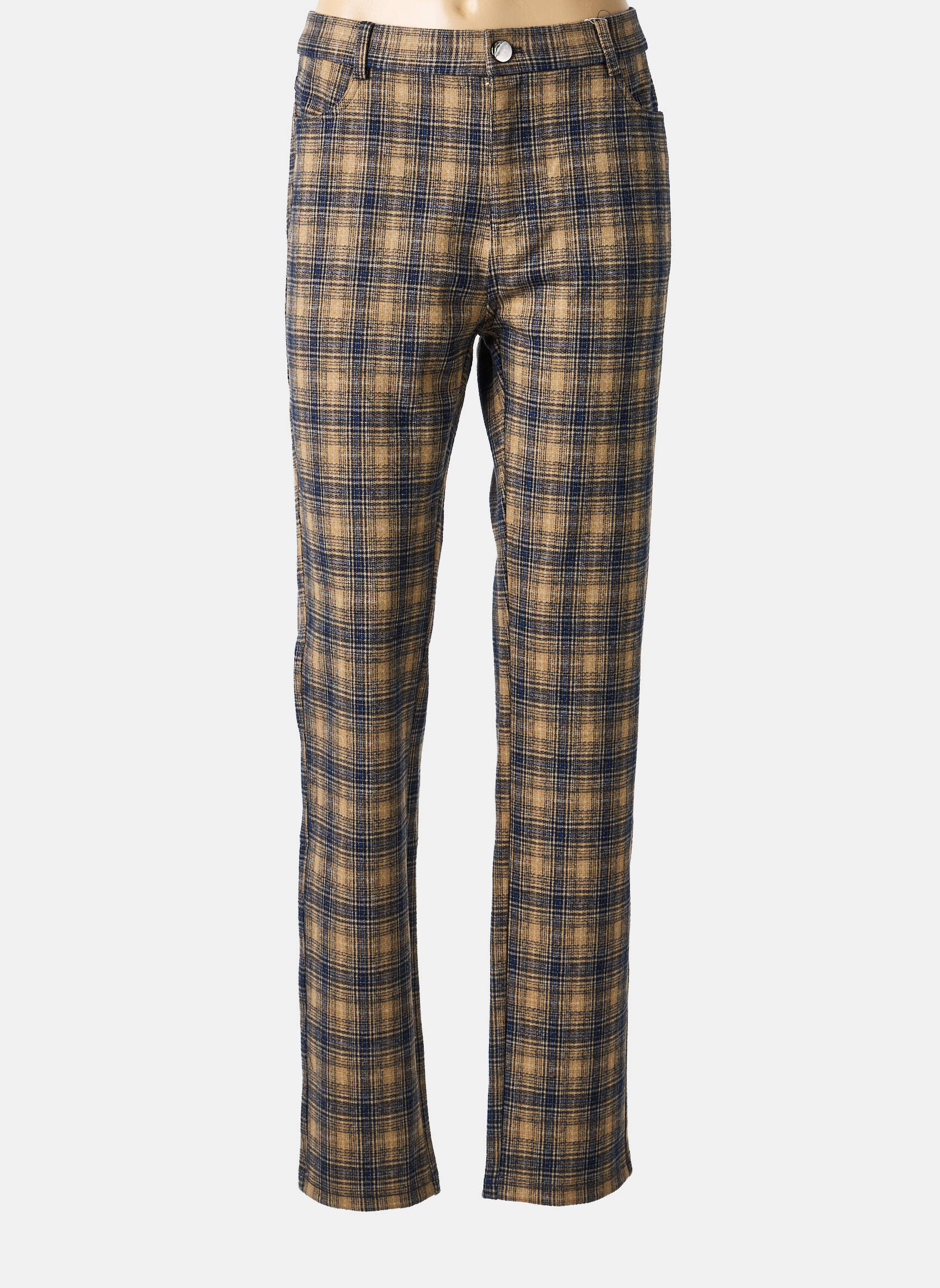 Pantalon droit stretch taille normale marron BARILOCHE femme