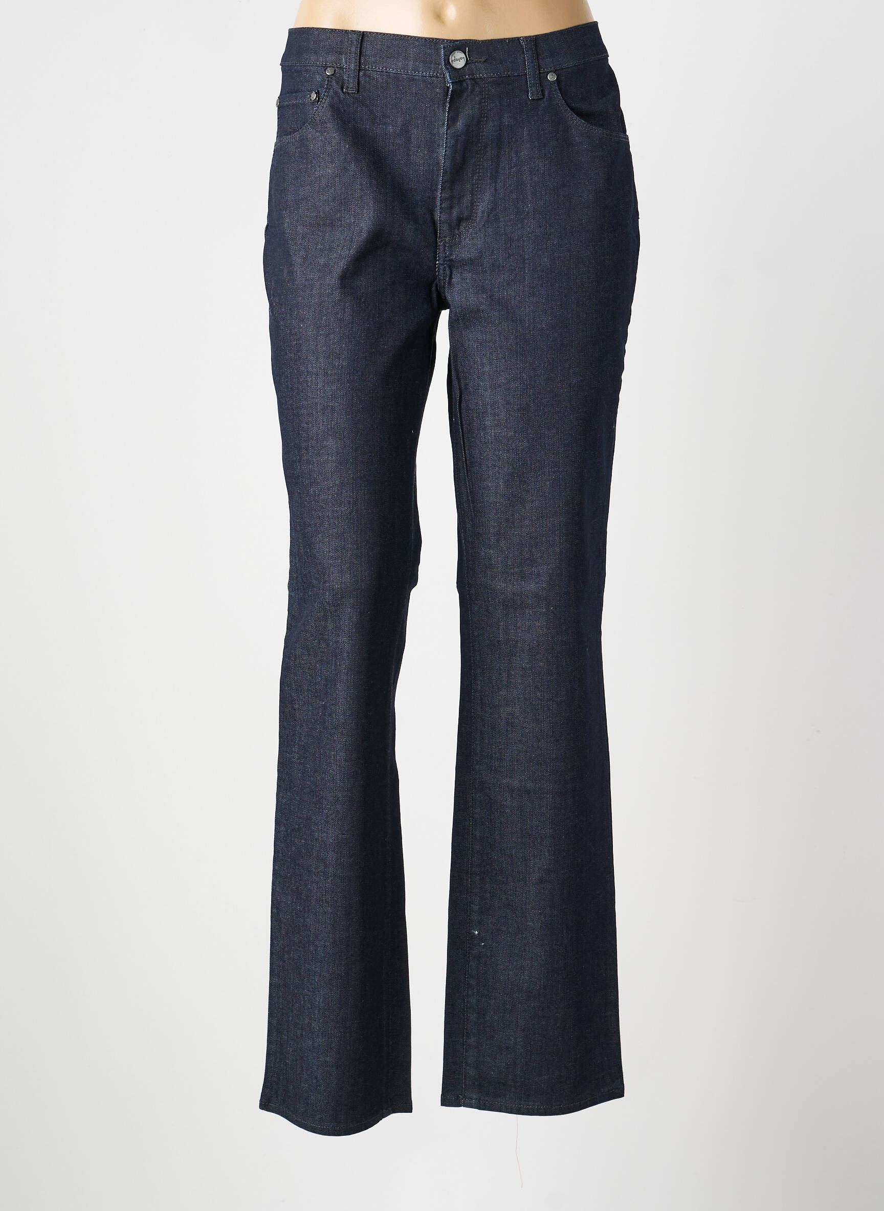 Jeans coupe droite stretch taille normale bleu KANOPE femme