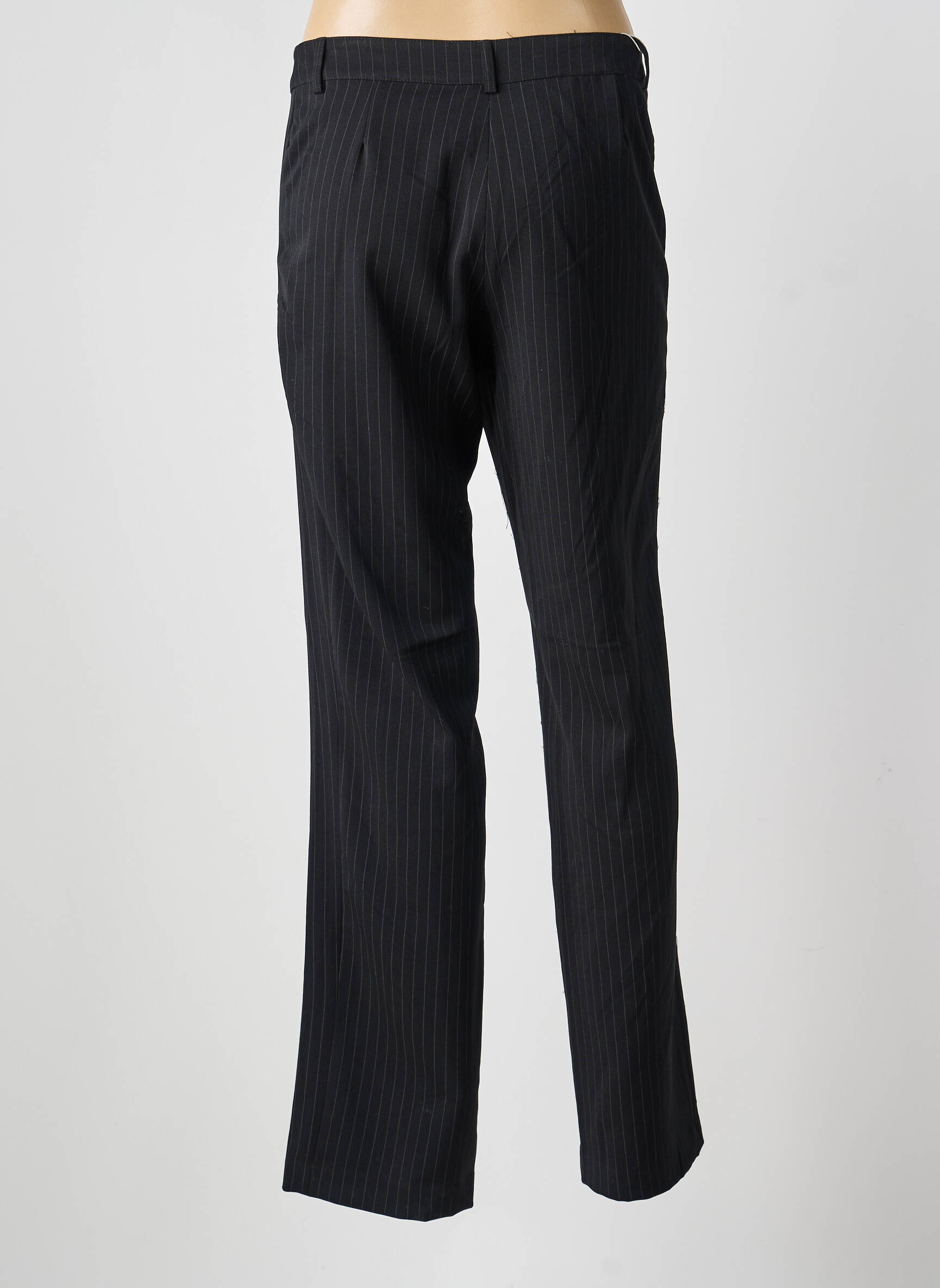 Pantalon droit stretch noir FREDA femme