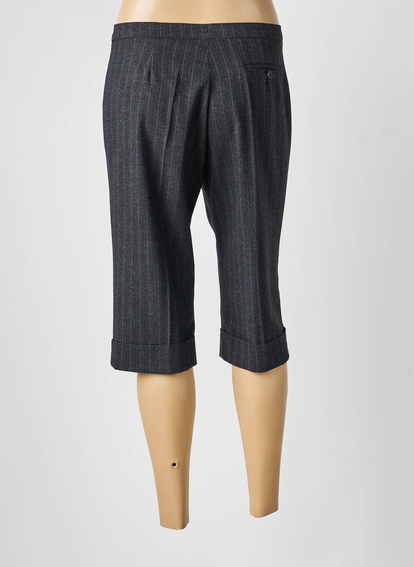 Pantacourt stretch taille normale gris FICELLE femme