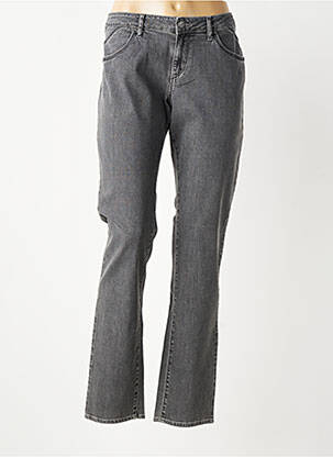 Jeans coupe droite stretch taille normale gris KANOPE femme