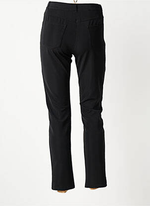 Pantalon slim tissage popeline taille normale noir FREDA femme