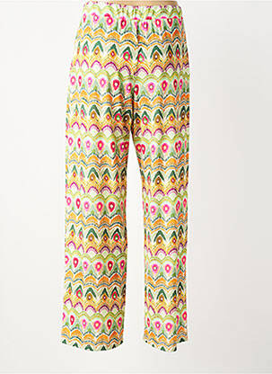 Pantalon droit stretch taille normale vert TINTA femme