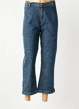 Jeans coupe droite stretch taille normale bleu KANOPE femme