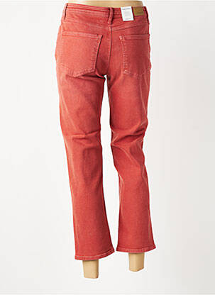 Jeans coupe droite stretch taille normale rouge KANOPE femme