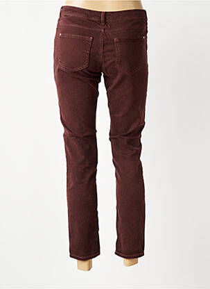 Jeans coupe slim stretch taille normale marron KANOPE femme