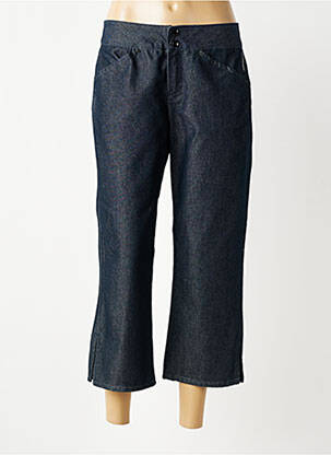 Pantacourt coupe droite taille normale bleu SEVENTEEN femme