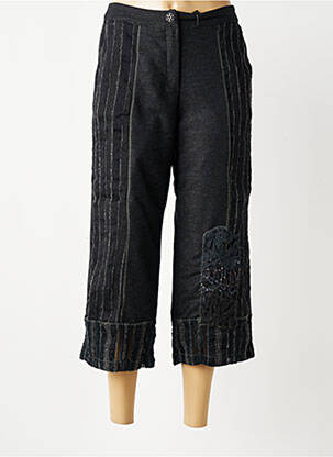 Pantacourt coupe droite taille normale gris FILLE DES SABLES femme