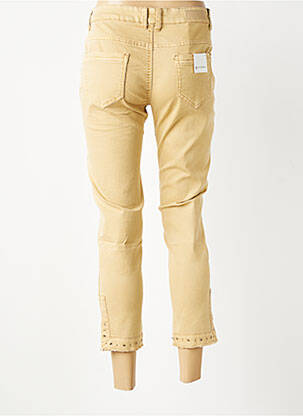 Pantalon 7/8 stretch taille normale beige KALISSON femme