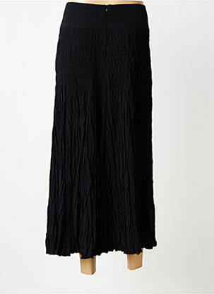 Jupe longue fermeture zippée au dos noir VANGO femme