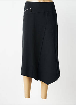 Jupe longue coupe droite noir MARIKA femme