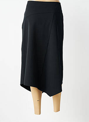 Jupe longue coupe droite noir MARIKA femme