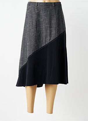 Jupe mi-longue stretch gris ROSA ROSAM femme