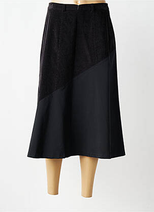 Jupe mi-longue stretch noir ROSA ROSAM femme