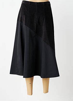 Jupe mi-longue stretch noir ROSA ROSAM femme