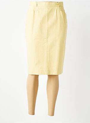 Jupe mi-longue taille normale jaune ANTONELLE femme