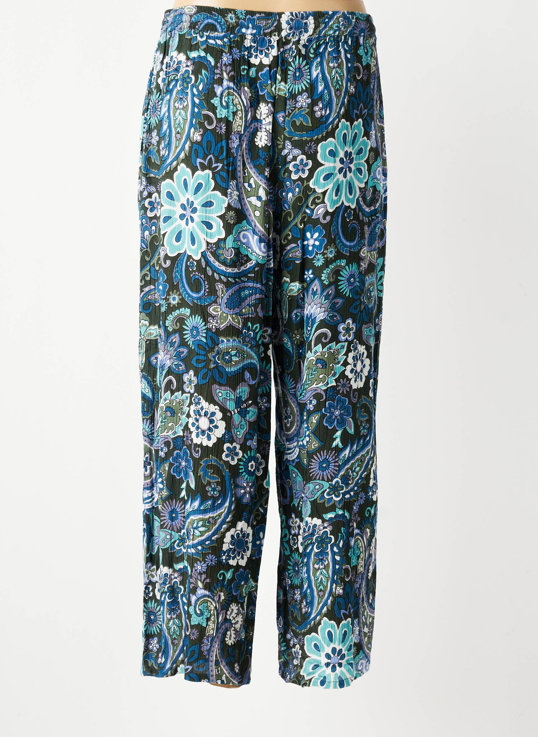 Pantalon large poches taille normale bleu AGATHE & LOUISE femme