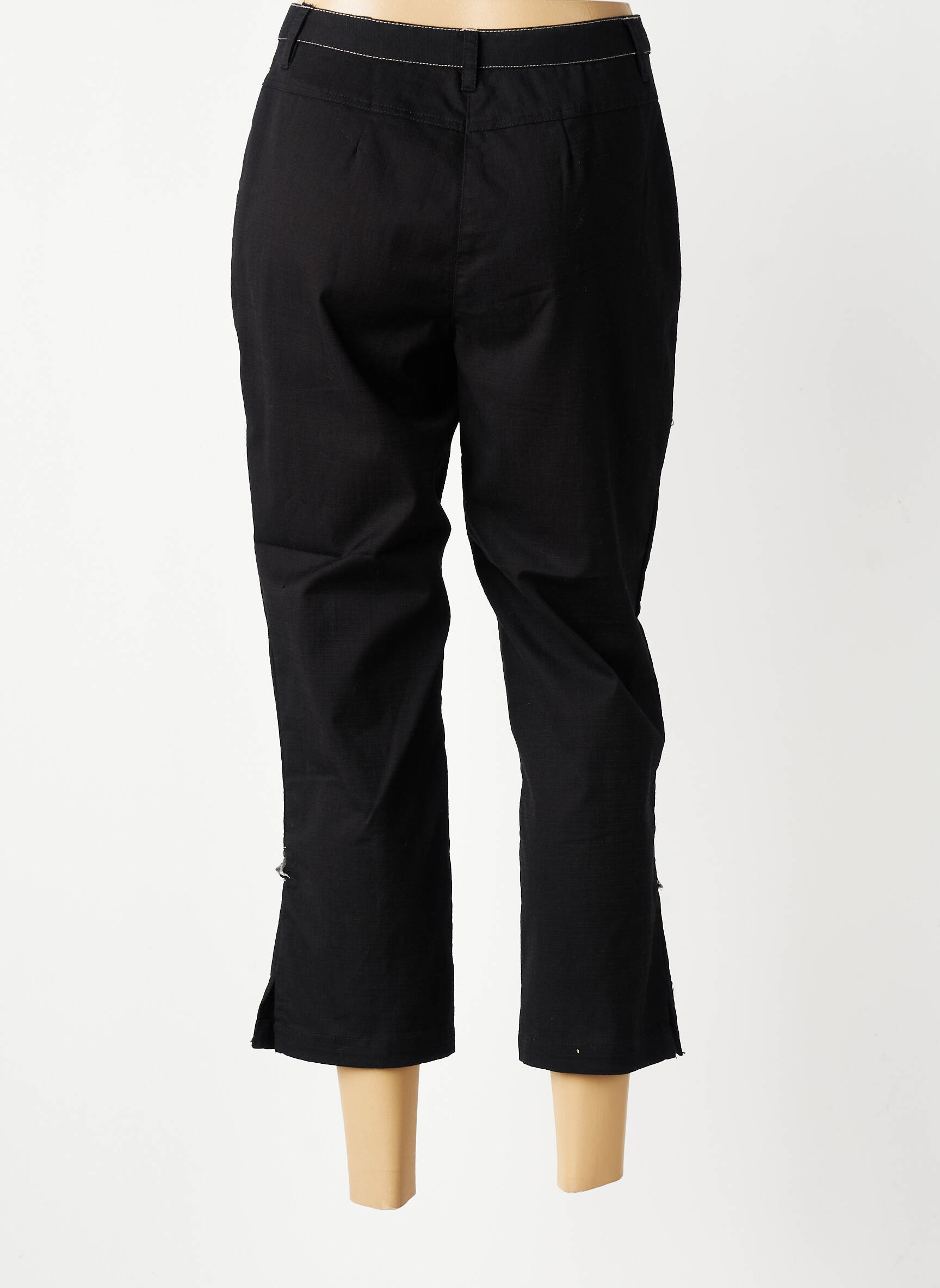 Pantacourt stretch taille normale noir JAC JAC femme