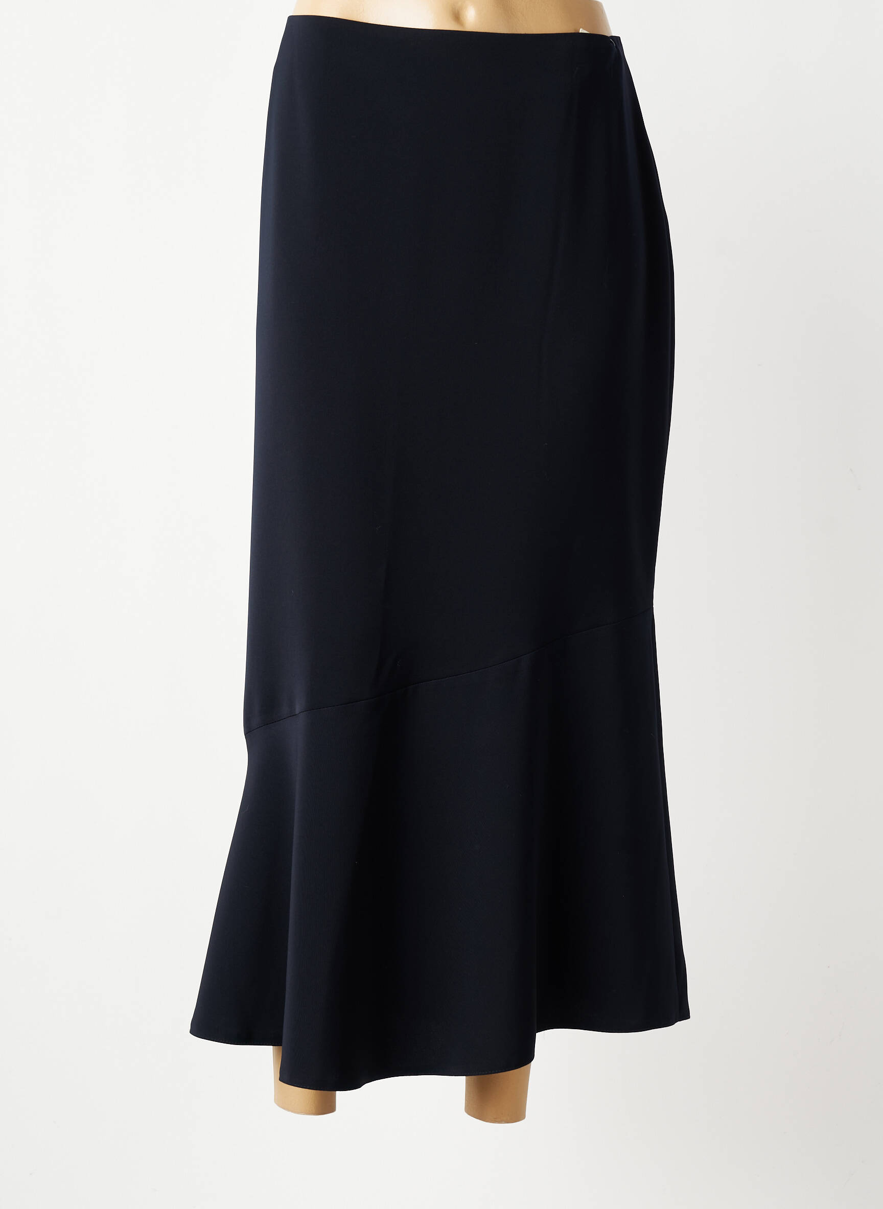 Jupe longue fermeture zippée au dos noir PARIS femme