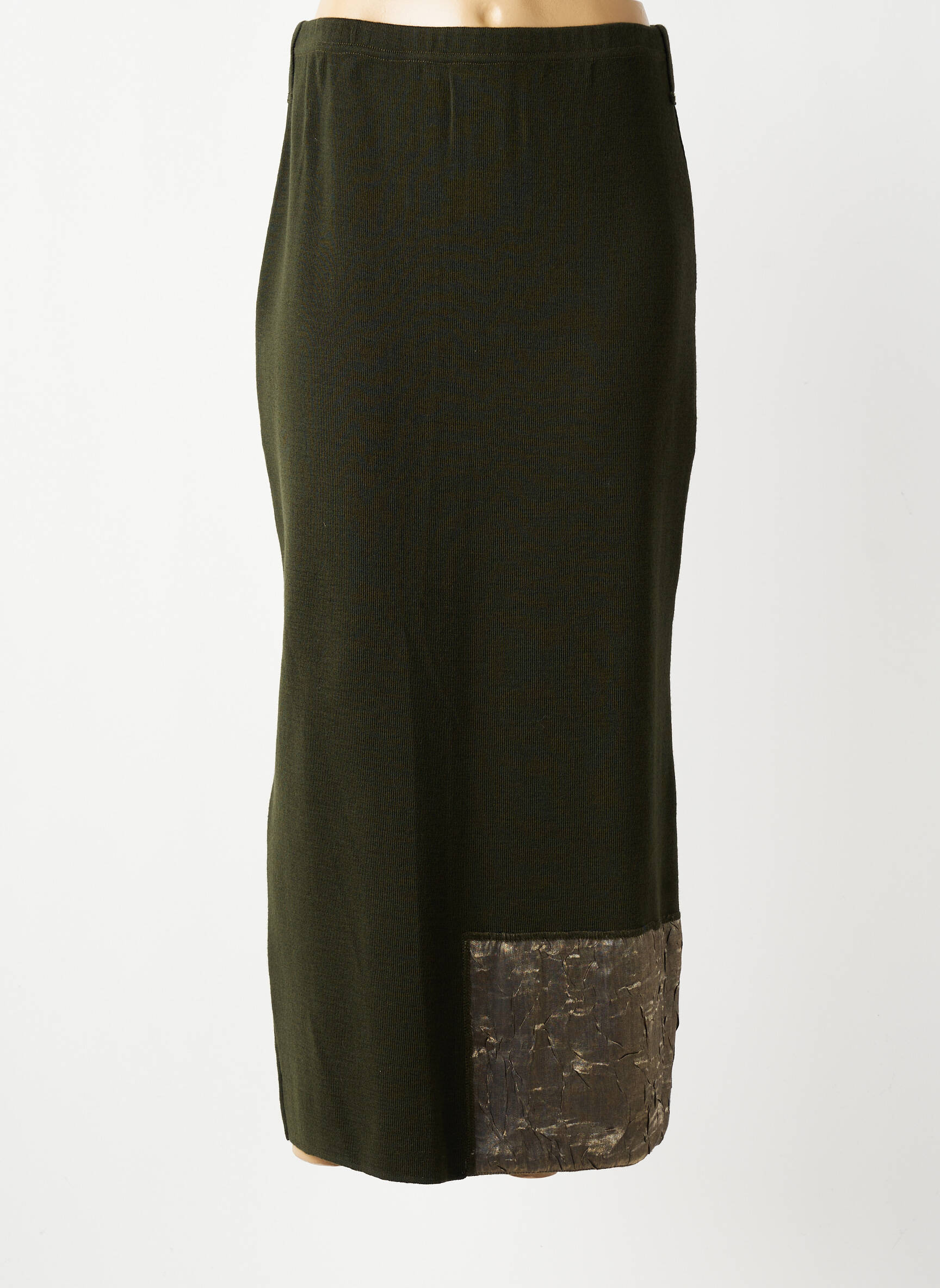 Jupe longue taille normale vert FILLE DES SABLES femme