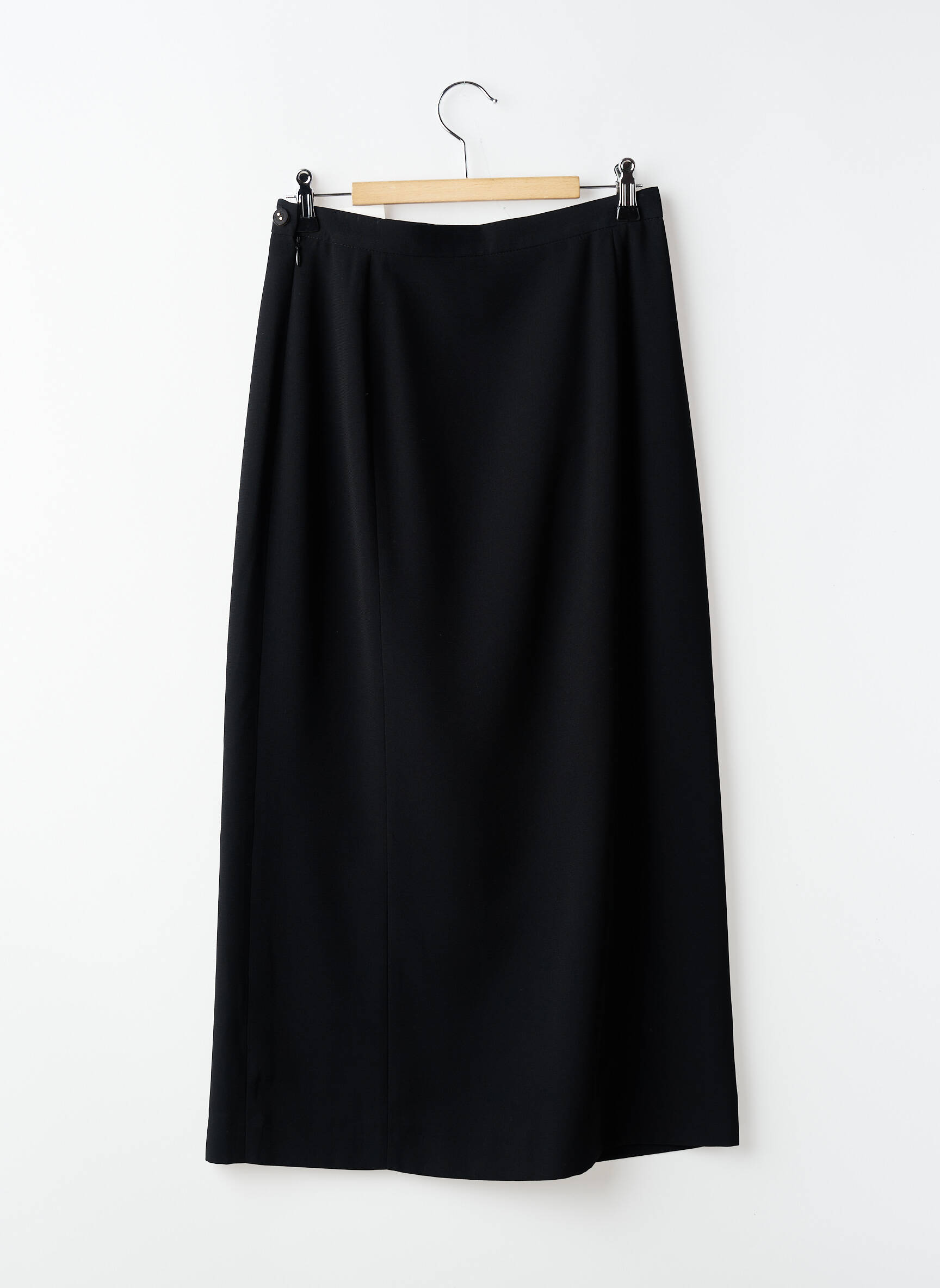 Jupe longue coupe droite noir PARIS femme