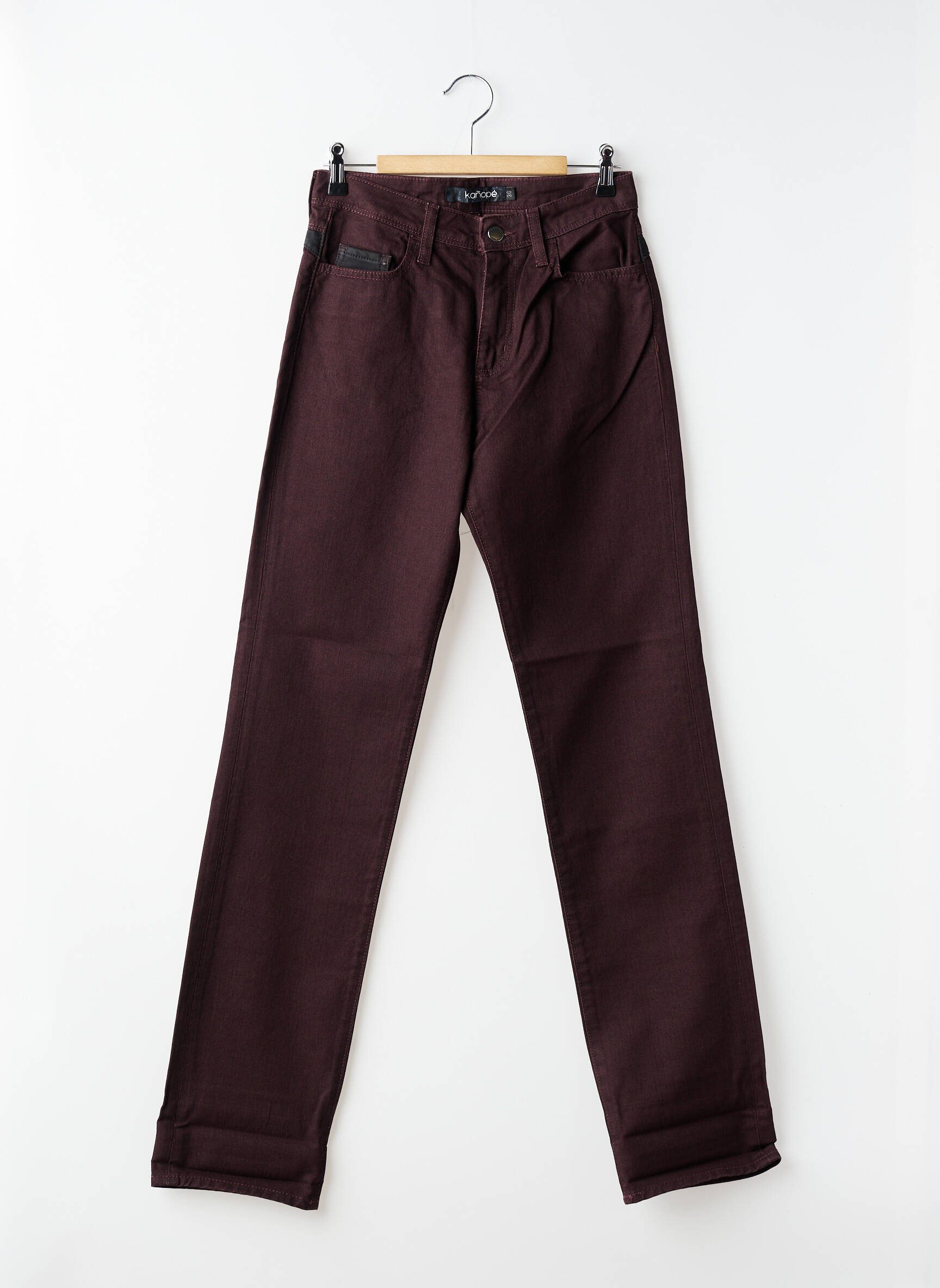 Jeans coupe slim stretch taille normale violet KANOPE femme