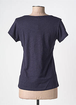 T-shirt stretch manches courtes bleu AGATHE & LOUISE femme