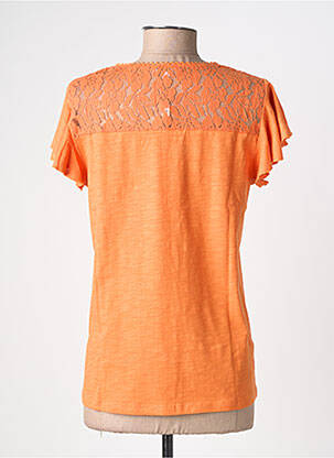 Top stretch manches courtes orange AGATHE & LOUISE femme