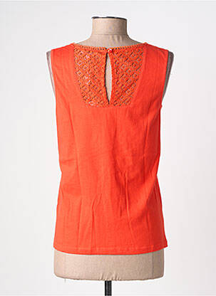 Top stretch sans manche orange AGATHE & LOUISE femme